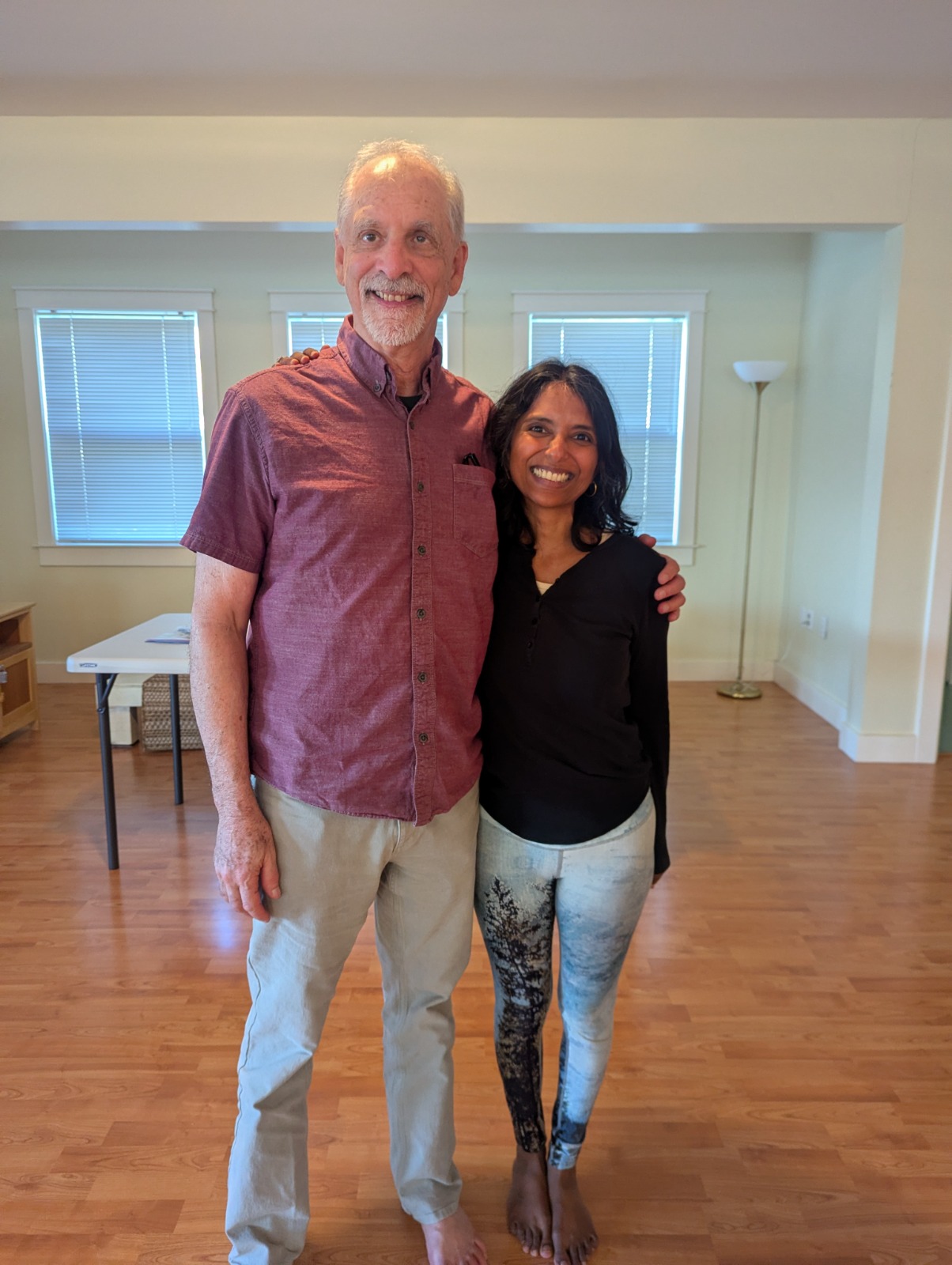 Tina with her teacher Gary Kraftsow